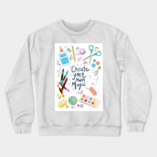Create your own magic illustration Crewneck Sweatshirt